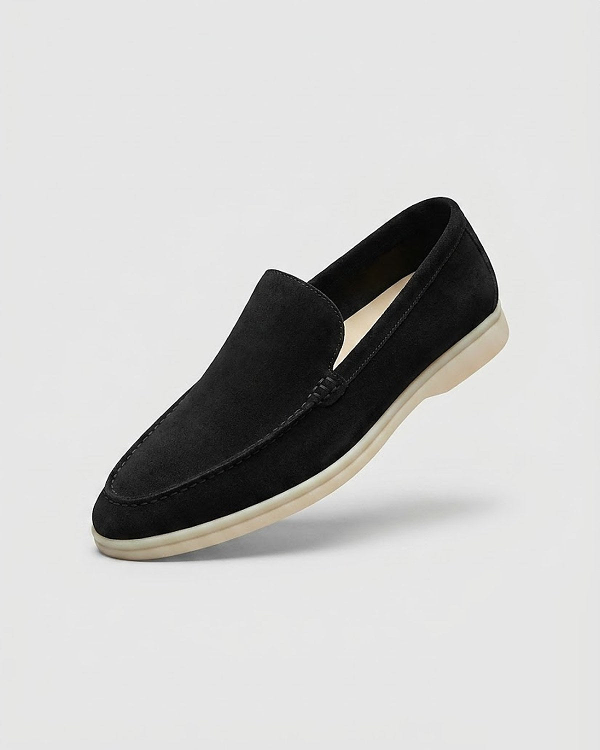 Sableau LP Loafers in Black — suede summer loafer