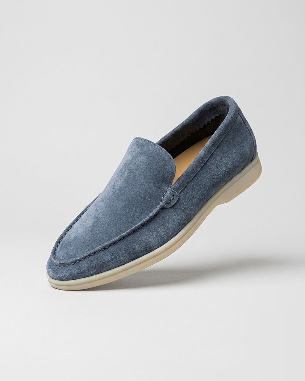 Sableau LP Loafers in Fog — suede summer loafer