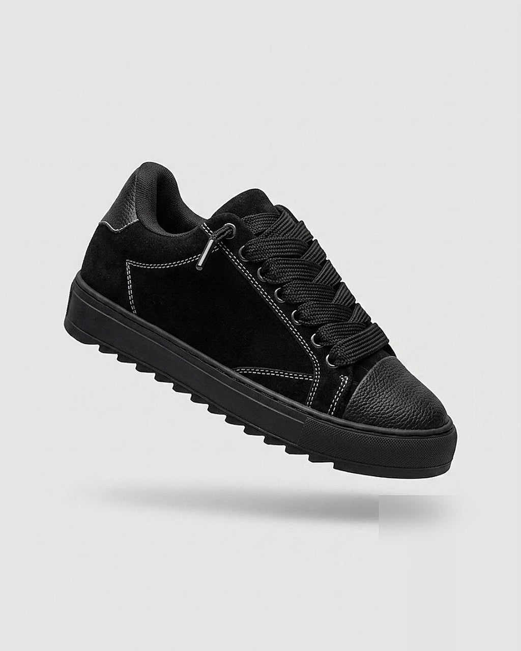 Sableau Numeris Sneakers in Black — leather low-top