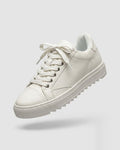 Sableau Numeris Sneakers in White — leather low-top