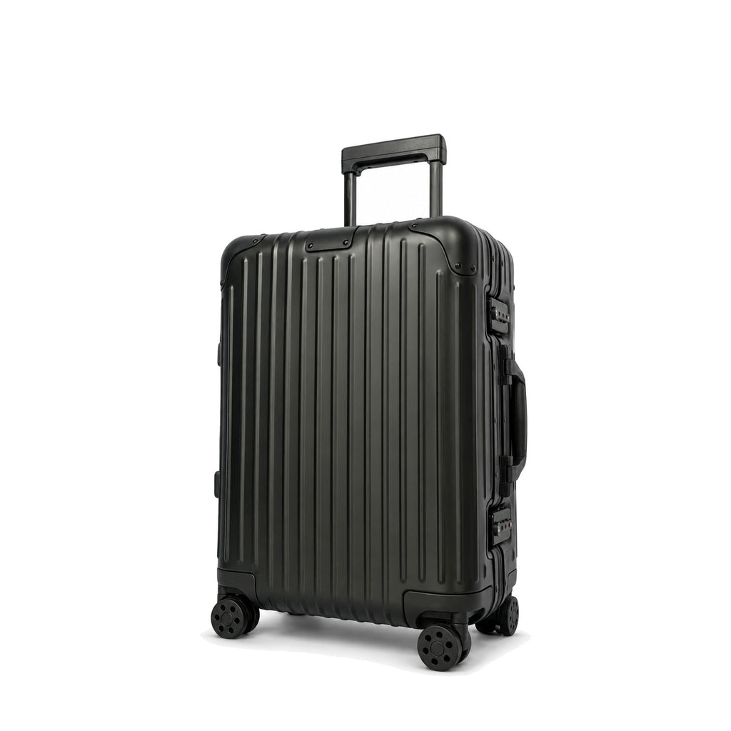 Sableau RW Aluminium Case in Black — three-quarter view on a plain studio backdrop