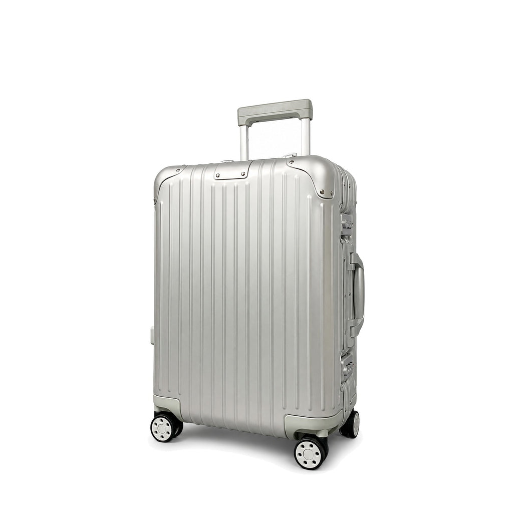 Sableau RW Aluminium Case in Silver — three-quarter view on a plain studio backdrop