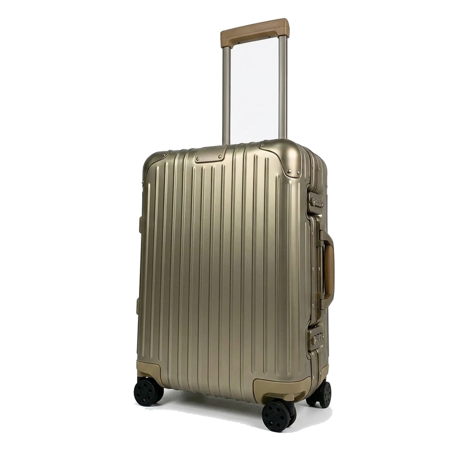 Sableau RW Aluminium Case in Titanium — three-quarter view on a plain studio backdrop