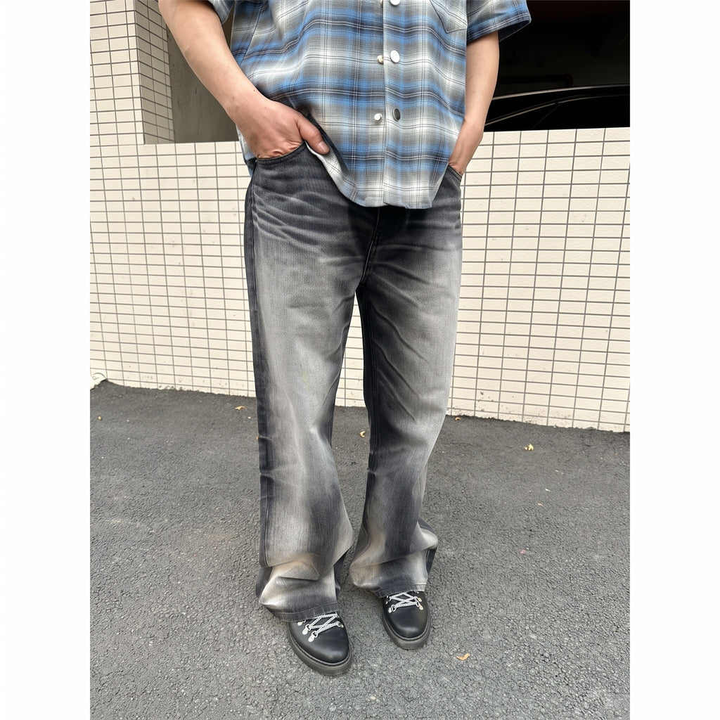 Sableau Vintage Wash Jeans in Washed Charcoal, front view
