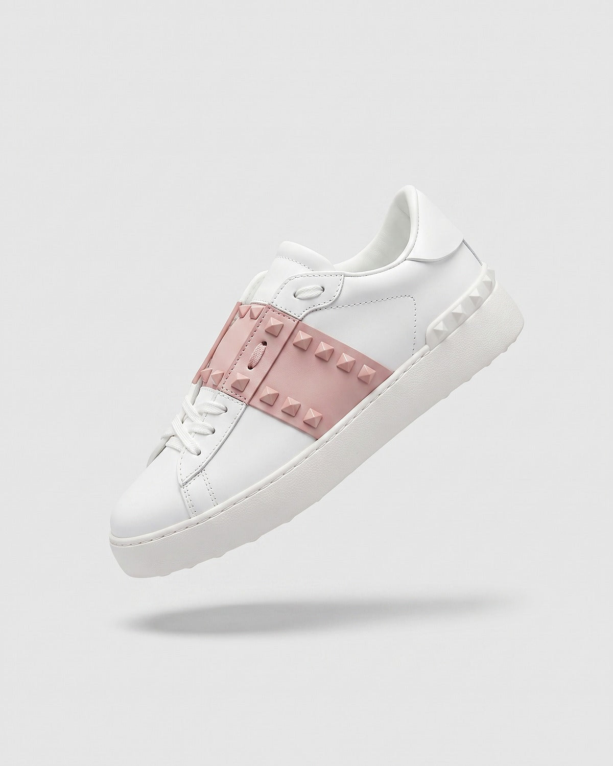 Sableau VT Sneakers with pink band and pink studs