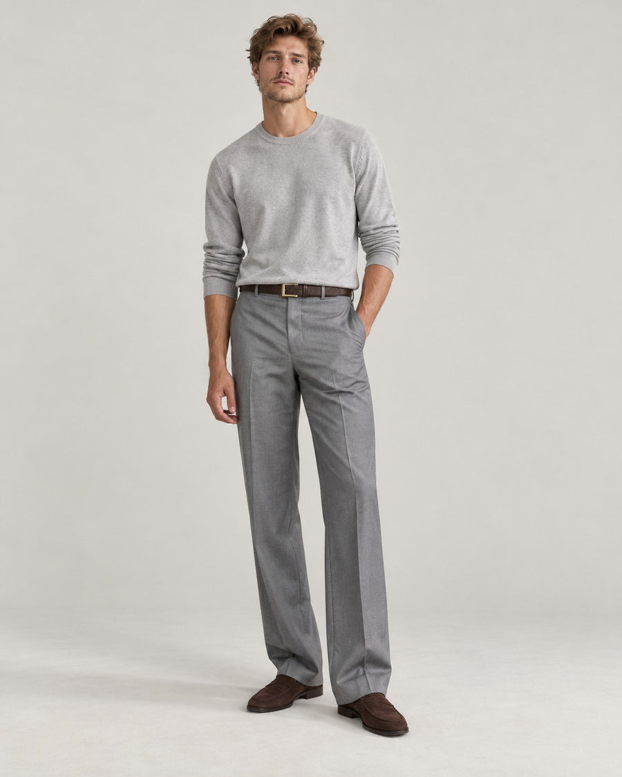 Sableau Tailored Flare Trousers in Grey