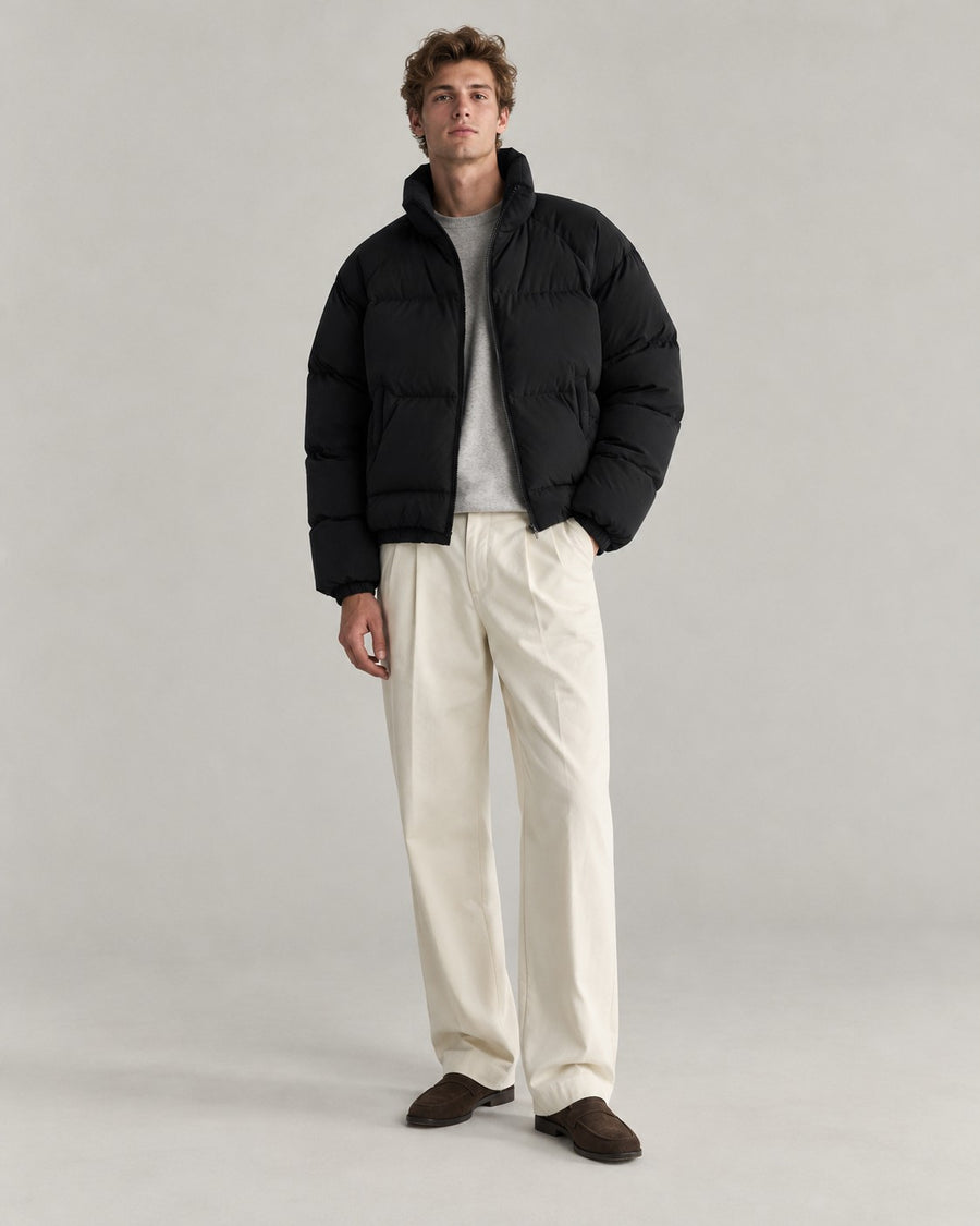 Sableau Boxy Puffer Jacket in Black