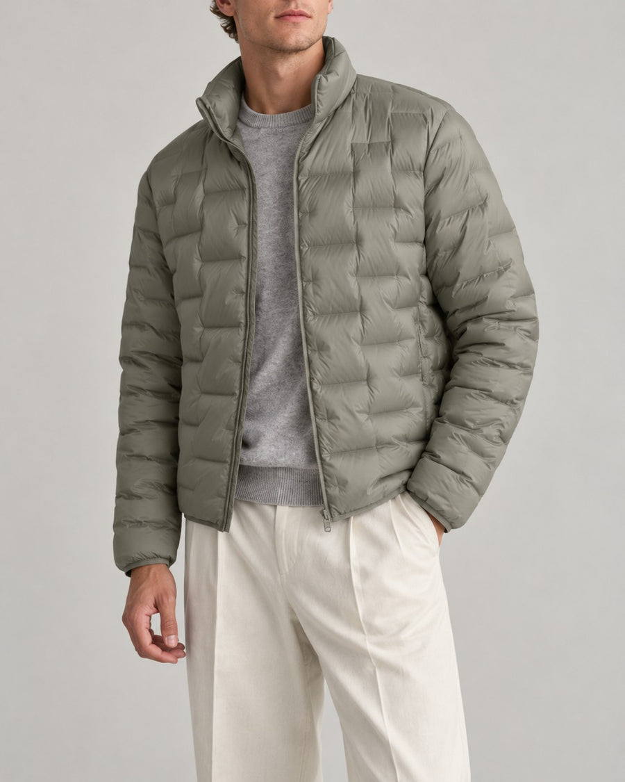 Sableau Quilted Down Jacket in Sage