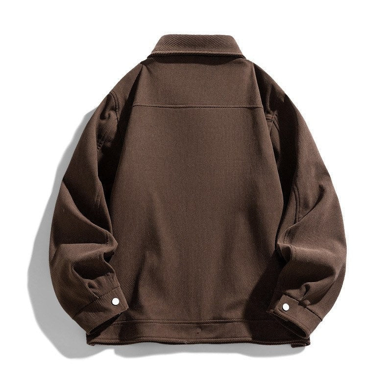 Sableau Cotton Work Jacket in Coffee
