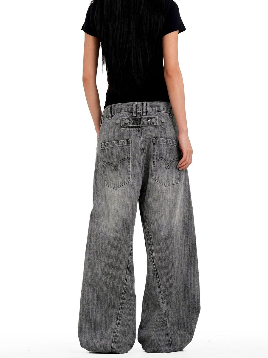 Sableau Barrel Jeans in Grey