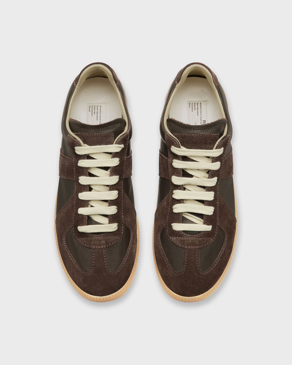 Heritage Court Sneakers - Brown top view