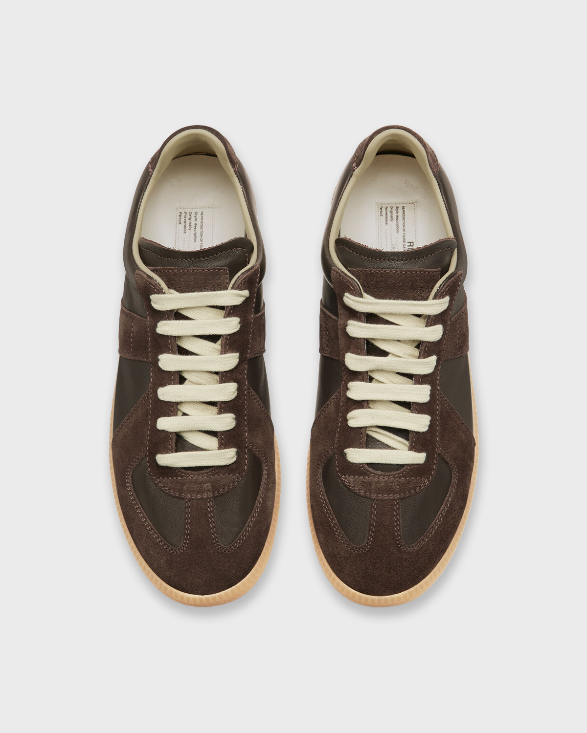 Heritage Court Sneakers - Brown top view
